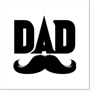 DAD Funny Fathers Day Design Posters and Art